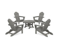 Trex Outdoor Furniture 5-Piece Monterey Bay Folding Adirondack Chair Conversation Group Stepping Stone