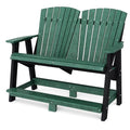 Wildridge Heritage Double High Adirondack Chair Turf Green/Black