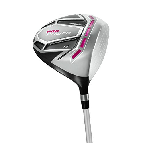 Powerbilt Pro Power Golf Clubs for Women Right Handed Silver, Black, Pink