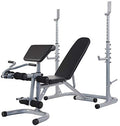 BalanceFrom RS 60 Adjustable Olympic Workout Bench Gray