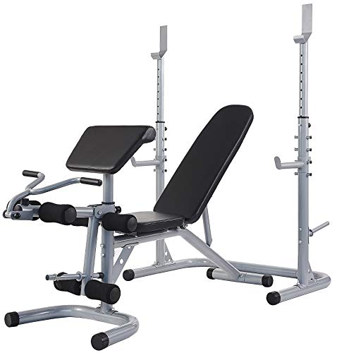 BalanceFrom Home Gym System Workout Station with 380LB of Resistance Gray