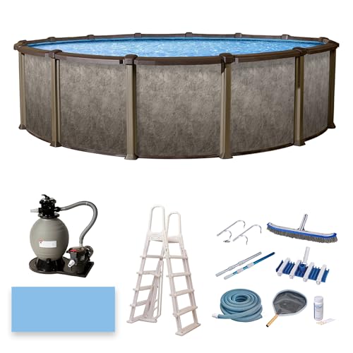 Blue Wave Riviera Above Ground Swimming Pool Package Browns