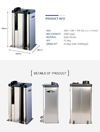 Omnipack Automatic Wet Umbrella Wrapper Packing Machine with Bags Dispenser, Stainless Steel, Silver