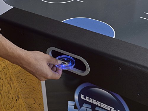 Triumph Sports USA Lumen-X Lazer 6’ Interactive Air Hockey Table Blue-Black