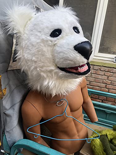 FurryMascot White Bear Husky Dog Fursuit Costume