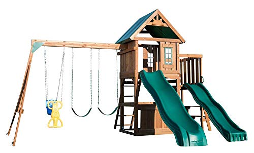 Swing-N-Slide Willows Peak Deluxe Wood Swing Set