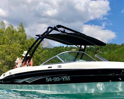 Reborn Tower Universal Wakeboard Boat Tower Black