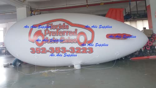Air-Ads Supplies 20ft Giant Inflatable Blimp Sign Strawberry Promotion White