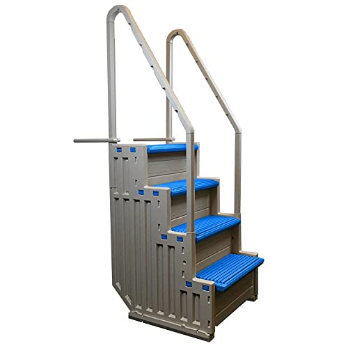 Confer Plastics Above Ground Pool Ladder Warm Grey/Blue