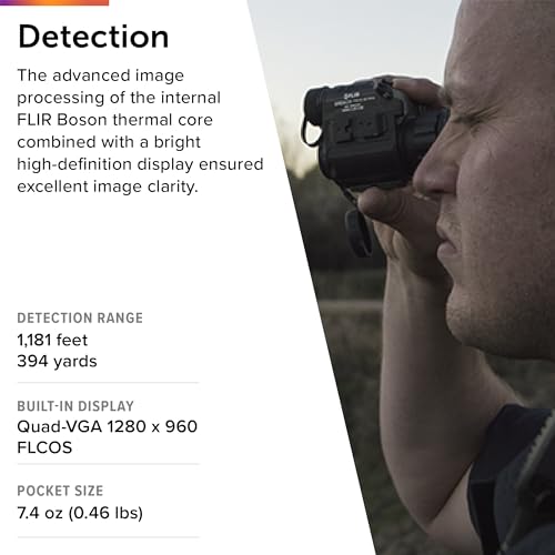 FLIR Breach PTQ136 Multi-Purpose Thermal Imaging Monocular Black