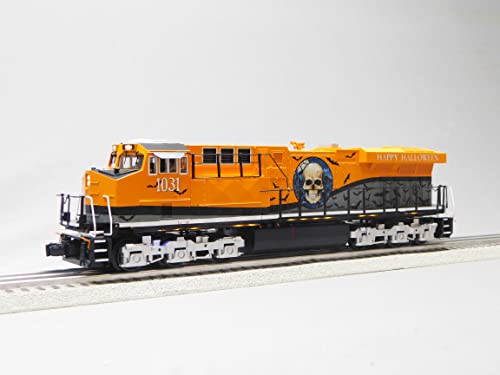 Generic MTH RailKing Halloween ES44AC Diesel Locomotive w/ProtoSound 3.0 O Gauge Orange