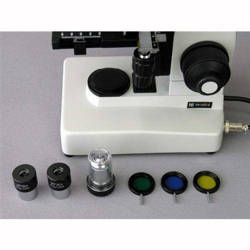AmScope 40X-1000X EPI Metallurgical Microscope with 1.3MP Digital Camera Yellow