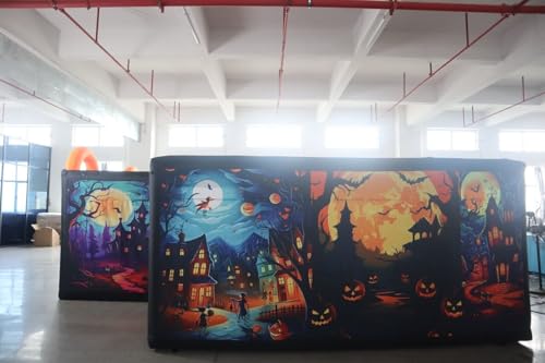 Bookishbunny Large Inflatable Maze Labyrinth Haunted House Halloween Multi