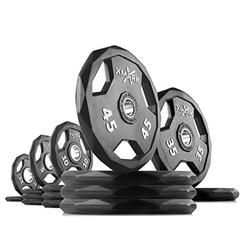 XMark Black Diamond 315 lb Set Olympic Weight Plates