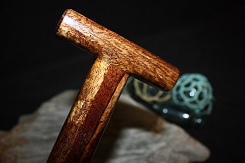 Tikimaster Exquisite Koa Paddle with Inlay 50 in Oar Oahu Built Yellow
