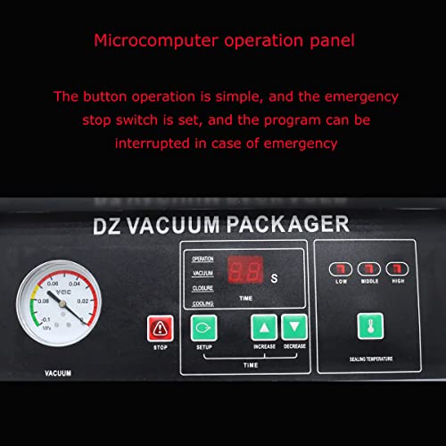 INTSUPERMAI DZ-400 Single Chamber Vacuum Packaging Machine 110V
