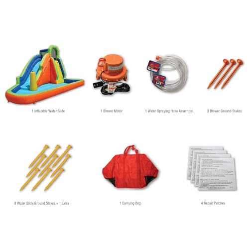 BANZAI Gushing Geyser Inflatable Water Park Multicolor