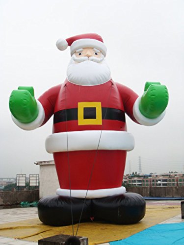 Air-Ads Supplies 13ft Inflatable Santa Claus Yard Decoration Red Green