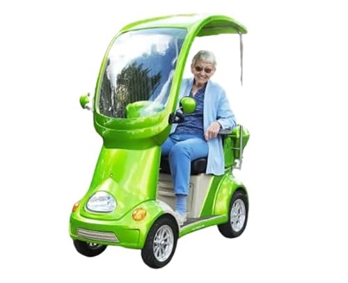 Cozytrikes Electric Golf Cart Scooter with Canopy Green