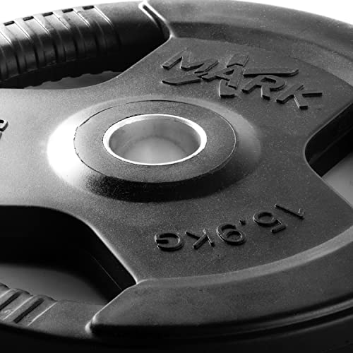 XMark Rubber Coated Olympic Weight Plate Set 325 lb Set