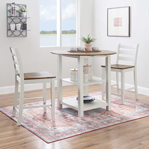 Powell Company Sita Three Piece Counter Dining Set Light Grey & Birch