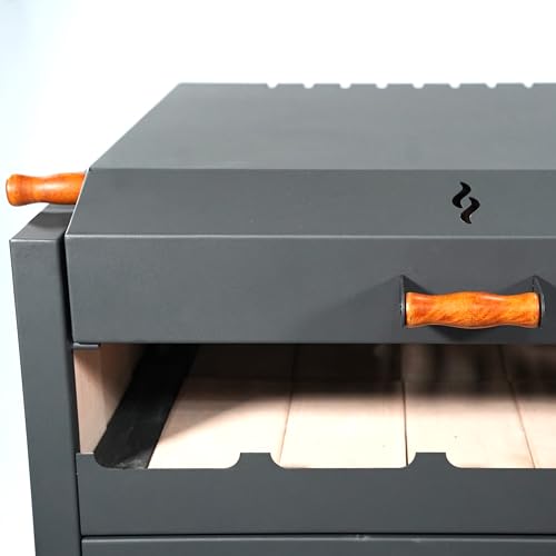 Ñuke Delta Gaucho Firebox Grill Authentic Argentine Outdoor Cooking Charcoal Black