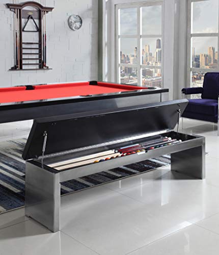 Playcraft Monaco 7' Slate Pool Table with Dining Top Silver
