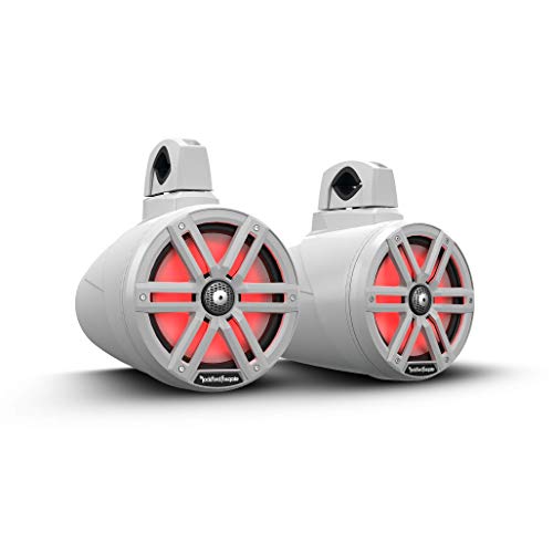 Rockford Fosgate M2WL-8 Color Optix 8" Marine Wake Tower Speakers White (Pair)