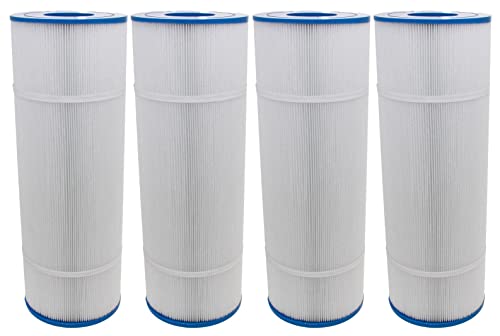 Neo-Pure PS-7105-AA Pool and Spa Filter 7" x 26-1/16" White with Blue Cap (4 Pack)