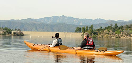 Wooden Boat USA Old Modern Handicrafts Real Kayak for 2 Persons 19-Feet Brown