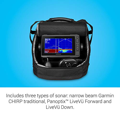 Garmin Panoptix PS22 Ice Fishing Bundle with ECHOMAP UHD 73cv Combo and PS22-RT Transducer