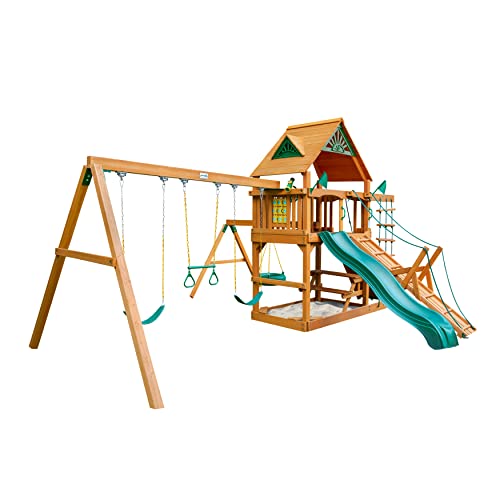 Gorilla Playsets Frontier Wood Swing Set Cedar