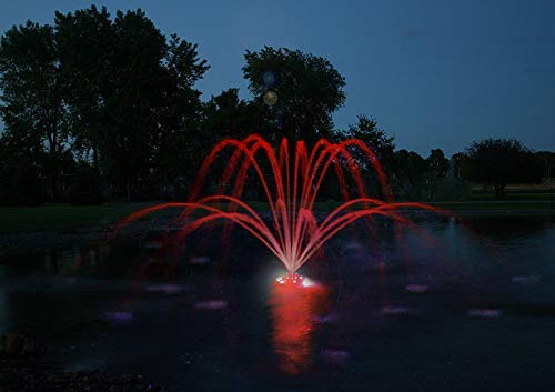Kasco 1HP J Series Aerating Pond Fountain with LED Lights 120V