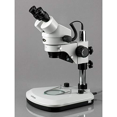 AmScope Professional Binocular Stereo Zoom Microscope 7X-45X White