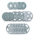 Bells of Steel Cast Iron Weight Plates Mighty Grip Olympic Plates Gray