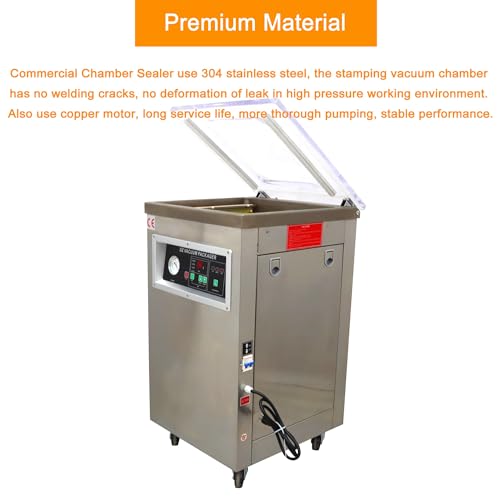 WYDDDARY Heavy Duty Vacuum Sealer 110V Stainless Steel 900W 15.7inch Sealing Length