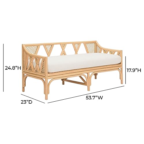 Tov Furniture Jayla Natural Rattan Bench Natural