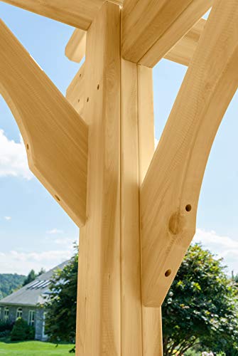 YardCraft 10x12 Pine Pergola Kit Unfinished Pine