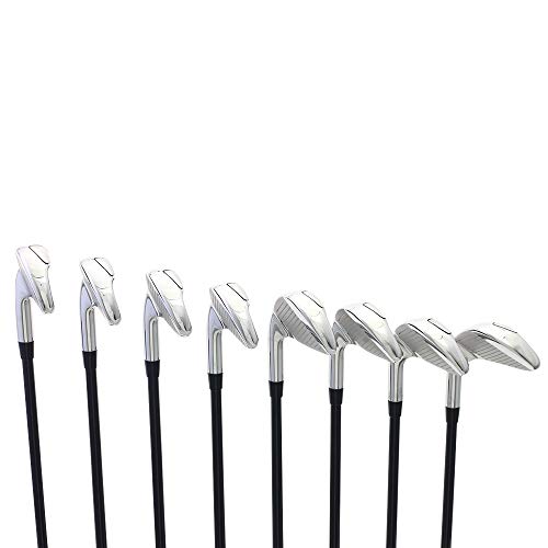 Majek K6 Iron Set Senior Men's Complete 8-Piece Iron Set Right Handed Black