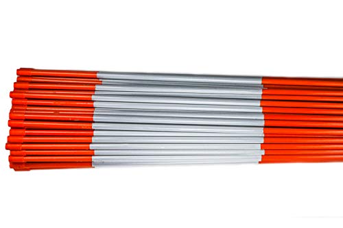 DISCOUNT SNOWSTAKES .COM 5ft Orange Pro Snow Stakes with Reflective Tape