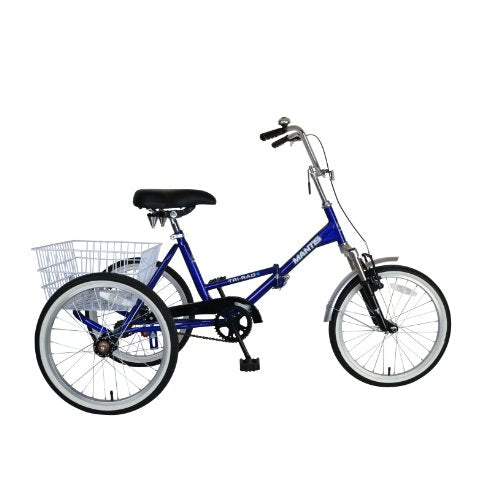 Mantis Tri-Rad Folding Adult Tricycle Blue