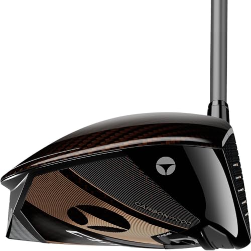 TaylorMade Men's Qi10 LS Designer Series Driver Mitsubishi Diamana T+ 60 Stiff Right 9.0 Black & Copper
