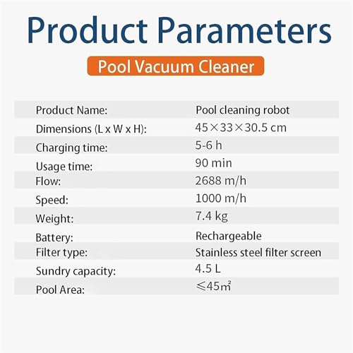 VEraiz Cordless Robotic Pool Cleaner Automatic Vacuum
