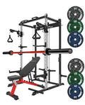 EonfitOmni Power Rack with Pulley System Home Gym Pack Black