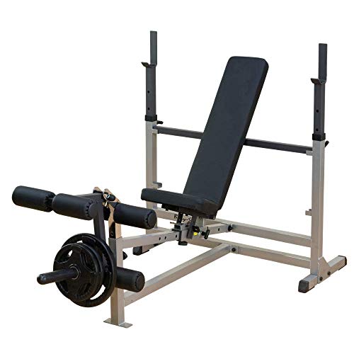 Body-Solid Olympic Combo Bench with Preacher Curl and LAT Pulldown Black