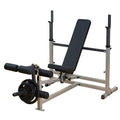 Body-Solid Olympic Combo Bench with Preacher Curl and LAT Pulldown Black