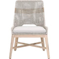 Star International Furniture Woven Fabric Outdoor Dining Chair Set of 2 White