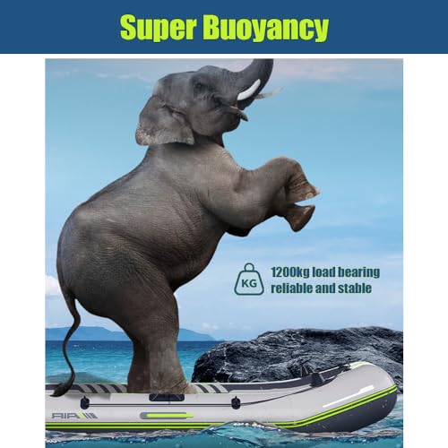 YUEWO Inflatable Boat for Adults Gray
