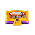 Blast Zone Superstar Inflatable Bounce House 12x15 Orange/Purple
