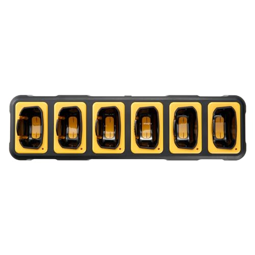 DEWALT DXFRS800 2 Watt Heavy Duty Waterproof Walkie Talkies with Gang Charger (6 Pack)